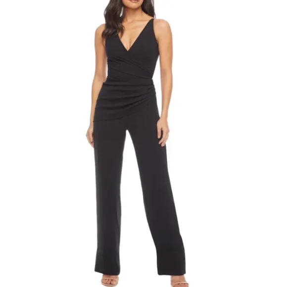 dress the population black jumpsuit Gloria Jumpsuit Dress the Population